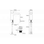 Britton MyHome  Bateria umywalkowa jednouchwytowa Chrom MYBMC