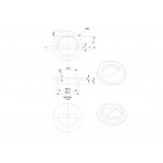 Britton Pierścień przelewowy Brushed Brass RBB28