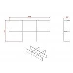 Britton Shoreditch Organizer do szuflady 65 cm S65INT