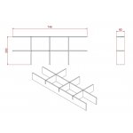 Britton Shoreditch Organizer do szuflady 85 cm S85INT