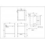 Britton Shoreditch Stelaż pod umywalkę 57x43 cm Czarny FRAME001