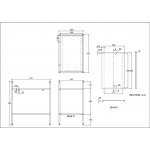 Britton Shoreditch Stelaż pod umywalkę 67x43 cm Czarny FRAME002