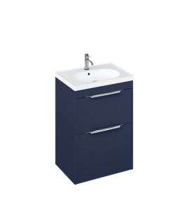 Britton Shoreditch Szafka pod umywalkę stojąca 620 x 435 x 849 mm niebieski mat S65FSB