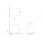 Britton Sphere Miska WC stojący z deską biały 15.B.35302