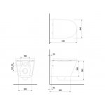 Britton Sphere Miska WC wisząca z deską biały 15.B.35303