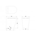 Britton Sphere Miska WC wysoka stojąca z deską wolnoopadającą biały 15.B.33206