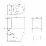 Britton Sphere Spłuczka do kompaktu Biały 15.B.27353