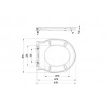 Britton Trim Deska wolnoopadająca 425 x 373 mm biały TRIM.007