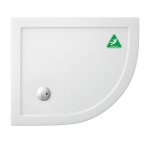 Britton Zamori Brodzik asymetryczny prawy 900x760 mm Biały Z1196A