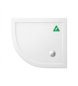 Britton Zamori Brodzik asymetryczny lewy 900x800 mm Biały Z1197A