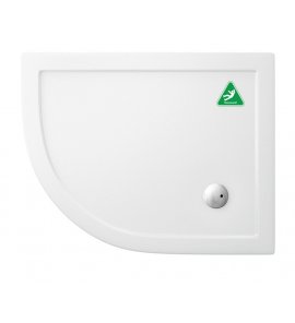 Britton Zamori Brodzik asymetryczny lewy 1000x800 mm Biały Z1199A