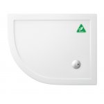 Britton Zamori Brodzik asymetryczny lewy 1000x800 mm Biały Z1199A