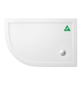 Britton Zamori Brodzik asymetryczny lewy 1200x800 mm Biały Z1201A