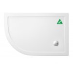 Britton Zamori Brodzik asymetryczny lewy 1200x800 mm Biały Z1201A