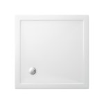 Britton Zamori Brodzik kwadratowy 1000x1000 mm Biały Z1162