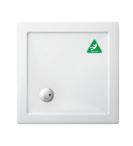 Britton Zamori Brodzik kwadratowy 700x700 mm Biały Z1158A