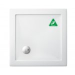 Britton Zamori Brodzik kwadratowy 700x700 mm Biały Z1158A