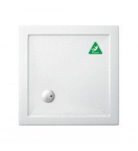 Britton Zamori Brodzik kwadratowy 760x760 mm Biały Z1159A