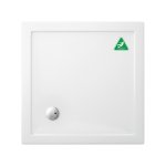 Britton Zamori Brodzik kwadratowy 900x900 mm Biały Z1161A