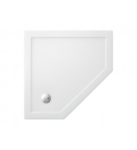 Britton Zamori Brodzik pięciokątny 1000x1000 mm Biały Z1246