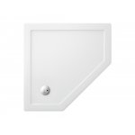 Britton Zamori Brodzik pięciokątny 1000x1000 mm Biały Z1246