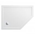 Britton Zamori Brodzik pięciokątny prawy 900x1200 mm Biały Z1404