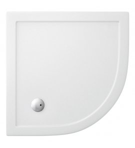 Britton Zamori Brodzik półokrągły 800x800 mm Biały Z1192