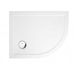 Britton Zamori Brodzik półokrągły prawy 760x900 mm Biały Z1196