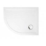 Britton Zamori Brodzik półokrągły lewy 800x1000 mm Biały Z1199