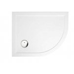 Britton Zamori Brodzik półokrągły prawy 800x1000 mm Biały Z1200