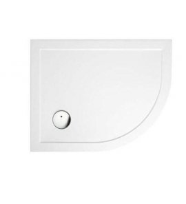 Britton Zamori Brodzik półokrągły prawy 800x1200 mm Biały Z1202