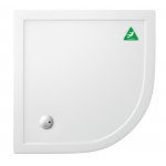 Britton Zamori Brodzik półokrągły 1000x1000 mm Biały Z1194A