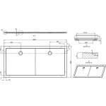 Britton Zamori Brodzik prostokątny 1000x2000 mm Biały Z1347