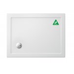 Britton Zamori Brodzik prostokątny 1000x760 mm Biały Z1166A