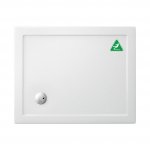 Britton Zamori Brodzik prostokątny 1000x800 mm Biały Z1167A