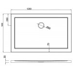 Britton Zamori Brodzik prostokątny 1200x1000 mm Biały Z1230A