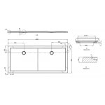 Britton Zamori Brodzik prostokątny 2000x900 mm Biały Z1346A