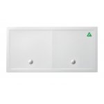 Britton Zamori Brodzik prostokątny 2000x1000 mm Biały Z1347A