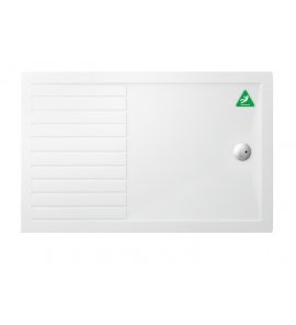 Britton Zamori Brodzik prostokątny 1400x900 mm Biały Z1186A