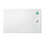 Britton Zamori Brodzik prostokątny 1400x900 mm Biały Z1186A