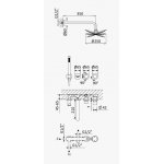 Bruma Adagio Bateria podtynkowa wannowo-natryskowa z deszczownicą Ø 250 mm i słuchawką prysznicową Chrom 1933121CR