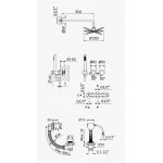 Bruma Adagio Bateria podtynkowa wannowo-natryskowa z deszczownicą Ø 250 mm i słuchawką prysznicową oraz napełnianiem przez przelew Chrom 1933520CR