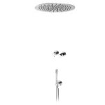 Bruma Adagio Bateria podtynkowa natryskowa z deszczownicą Ø 300 mm w suficie i słuchawką prysznicową Chrom 1934251CR