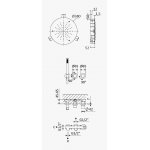 Bruma Adagio Bateria podtynkowa natryskowa z deszczownicą Ø 380 mm w suficie i słuchawką prysznicową Chrom 1934291CR