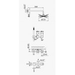 Bruma Adagio Zestaw natryskowy z deszczownicą Ø 250 mm ścienną i słuchawką prysznicową Chrom 1935721CR