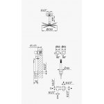Bruma Adagio Zestaw natryskowy z deszczownicą Ø 250 mm sufitową i słuchawką prysznicową Chrom 1936521CR