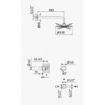 Bruma Adagio Zestaw natryskowy z deszczownicą Ø 230 mm ścienną Chrom 1937601CR