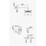 Bruma Adagio Zestaw natryskowy z deszczownicą Ø 250 mm ścienną Chrom 1937621CR