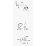 Bruma Adagio Zestaw natryskowy z deszczownicą Ø 250 mm ścienną i słuchawką prysznicową Chrom 1937821CR