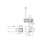 Bruma Adamastor Bateria umywalkowa podtynkowa bez korka chrom 3012202CR